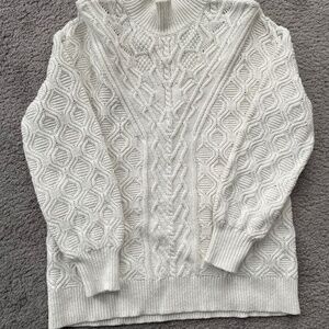Talbots off white sweater